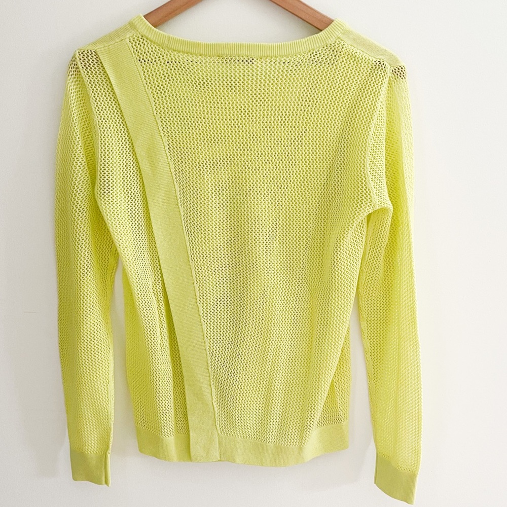 Cabi Neon Split Back Pullover Sweater - image 6